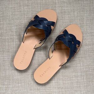 Talbots Hannah Navy Woven Women's Sandals